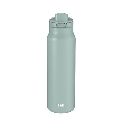 Zak Designs 24 fl oz Stainless Steel Serenity Chug Water Bottle Thyme