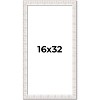 PosterPalooza | Panoramic Sculpted White Picture Frame - UV Acrylic, Foam Board Backing, Hanging Hardware - 2 of 4