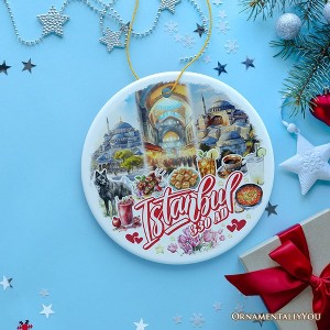 Istanbul City Historical Landmarks and Cultural Ornament, Artistic Turkey Handmade Christmas Gift and Souvenir| OrnamentallyYou - 1 of 4