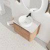 GDFStudio Ford Wall-Mounted Bathroom Vanity With Ceramic Round Sink - 2 of 4