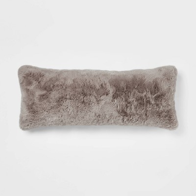 Faux Rabbit Fur Decorative Throw Pillow - Threshold™
