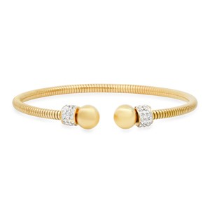 Steeltime Stainless Steel Snake Cuff Bracelet. Color Options: Silver, Gold - 1 of 4