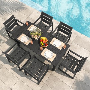 Arceso Patio Table and Chairs set , HDPS 5-Piece Outdoor Dining Set, Patio Furniture for Deck, Poolside, and Backyard - 1 of 4