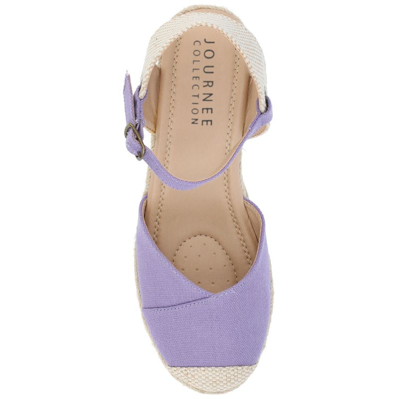 Journee Collection Womens Ashlyn Tru Comfort Foam Wedge Heel Espadrille Sandals, 5 of 13
