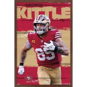 Trends International NFL San Francisco 49ers - George Kittle 25 Framed Wall Poster Prints - 1 of 4