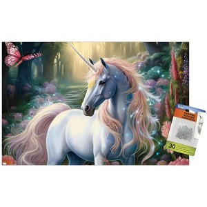 Trends International Shawna Stewart - Unicorn Sparkle Unframed Wall Poster Prints - 1 of 4