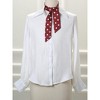 Allegra K Women's Skinny Silky Polka Dots Waistband Narrow Neck Scarf 2Pcs - 2 of 4