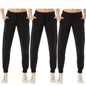 EG PRO Women Sweatpants Joggers Workout Running Loungewear Ultra Soft - 3 Pack - 1 of 4
