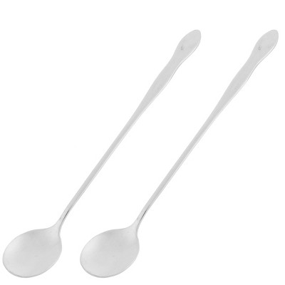 Unique Bargains Stainless Steel Long Handle Latte Coffee Tea Spoon ...