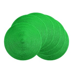 REGALWOVEN Farmhouse Placemats Set of 6 Woven Placemats for Dining Table Decor  Washable Kitchen Table Mat Wipe Clean - 1 of 4