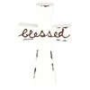 Dicksons Blessed Distressed White Enamel Look 7 inch MDF Tabletop Cross - 2 of 2