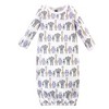 Hudson Baby Infant Girls Cotton Long-Sleeve Gowns 3pk, Pink Safari - 2 of 4