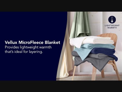 Full/Queen White Microfleece Sherpa Reversible Blanket