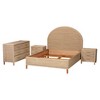 bali & pari Lanica Japandi Sun-Bleached Braided Rattan Queen Size 4-Piece Bedroom Set - 3 of 4