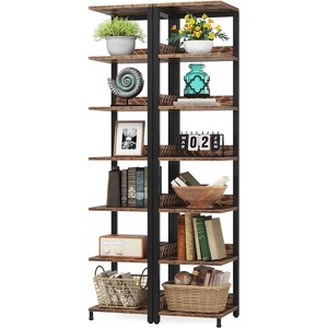 Tribesigns 76.77" 6-Tier Corner Etagere Bookshelf - 1 of 4