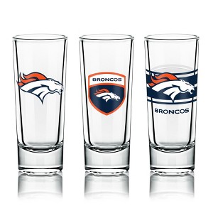 NFL Shot Glass, 6-Pack Set, with Multiple Designs - Denver Broncos - 1 of 1