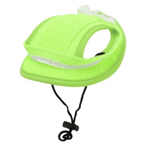 Unique Bargains Small Dog Cat Sun Hat with Ear Holes for Summer Outdoor Sports - 1 of 4