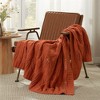 Amelie Home Cable Knitted Throw Blanket for Couch, Chenille Chunky Knit Throw Blanket 50*60 inches - 3 of 4