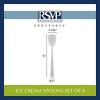 RSVP International Ice Cream Tool Collection Dishwasher Safe, Large Handle, Spoons, 4 Piece, Stainless Steel - 2 of 4