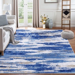 Modern Abstract Area Rug Boho Rug Bedroom Office Dining Room Washable Area Rug - 1 of 4