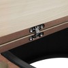 Kumasinova 1/2 Pcs Modern Fluted Coffee Table with Optional Side Table,Flip-Top&Anti-Slip Foot Pad,Minimalist Accent Center Table for Living Room - 4 of 4
