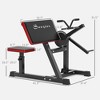 Naysaye Exercise Trainers Bicep Curl and Tricep Extension Machine with Adjustable Seat for Strength Training in Home Gym, Black, 105"*95"*80" - 3 of 4