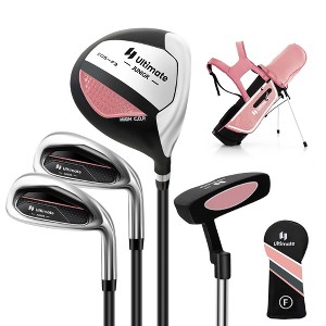 Ultimate Kids Golf Practice Set Junior Complete Golf Club Set for Kids Age 5-7 Years Old Green/Blue/Pink - 1 of 4