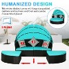 BestMassage Round Wicker Patio Daybed for Backyard Porch Patio or Poolside - 3 of 4