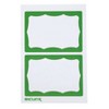 SICURIX Adhesive Badges, Green Border, 100 Per Pack, 6 Packs - 2 of 4