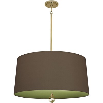 Williamsburg Custis Collection 25 1/2"W Storm and Parrot Green Pendant