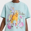 Girls' Barbie Rodeo Boxy Short Sleeve Graphic T-Shirt - Sage Green - 2 of 4