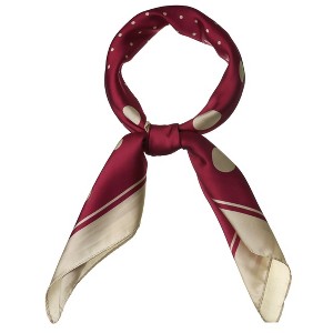 INSPIRE CHIC Women's Polka Dot Square Neckerchief Headband 27.56*27.56 inches(L*W) - 1 of 4