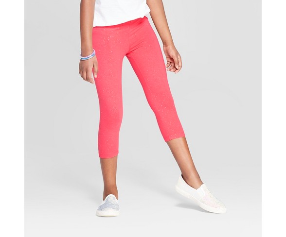 Girls' Capri Leggings - Cat & Jack™ White Xl : Target