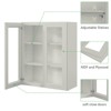 LOVMOR 30"W*12"D*36"H Plywood Kitchen Wall Cabinet without Glass in Shaker Dove - 3 of 4