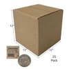 UOFFICE Bundle of 25 Corrugated Boxes 12" x 12" x 12" Cube Boxes - 3 of 4