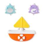 Skip Hop Zoo Baby Bath Tip & Spin Boat Toy