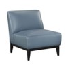NicBex Luxury Leather Accent Chair, Modern Living Room Chair with Cushioned Seat & Back with Reinforced Solid Wood Frame, Blue - 2 of 4