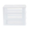 GRACIOUS LIVING Clear Mini 3 Drawer Desk Organizer with White Finish,  (2-Pack) 2 x 92012-4C - The Home Depot