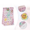 Unique Bargains Children's Paper Cartoon Ocean Seahorse Candy Gift Bags 5.12"x3.15"x9.45" Pink 12 Pcs - 3 of 4