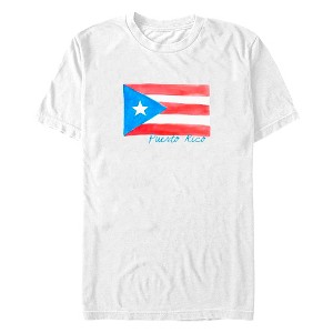 Men's Lost Gods Puerto Rico Watercolor Flag T-Shirt - 1 of 4