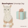 Bearington Llamar Plush Llama Stuffed Animal, 10" Brown and White - 4 of 4