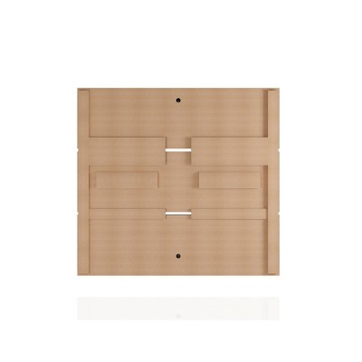 Astor Off White Modern Floating Entertainment Center with Sliding Shelf
