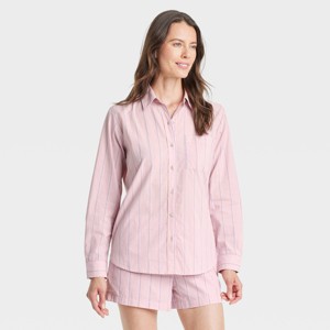Women's Long Sleeve Collared Button-Down Shirt - Universal Thread™ - 1 of 3