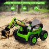 Coucheta 12V Kids Ride-On Excavator Truck: Remote & Digging Arm, 12V 10Ah, 4x75W Motors, LED Light, Music/USB, Gift - 3 of 4