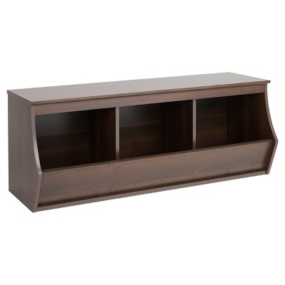 Fremont Entryway Storage Cubbie - 3 Bin - Espresso - Prepac