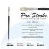 Creative Mark Pro Stroke Premium White Chungking Hog Bristle Artist Paint Brush - Bright - Natural Bristle Brush w/ Great Control Suitable for Oils, - 2 of 4