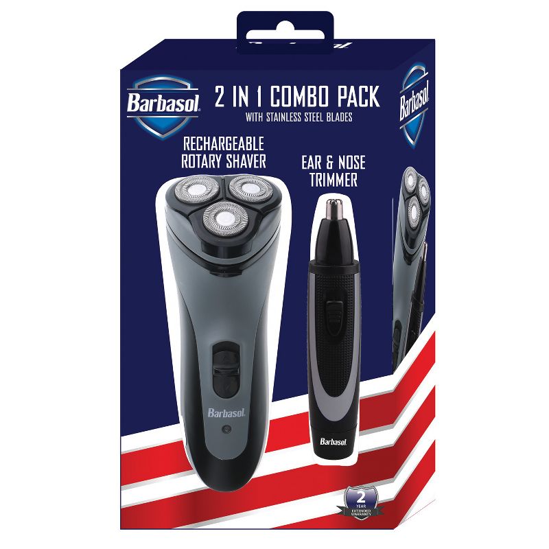 Barbasol® 2-in-1 Rotary Shaver and Nose Trimmer Kit, 4 of 5