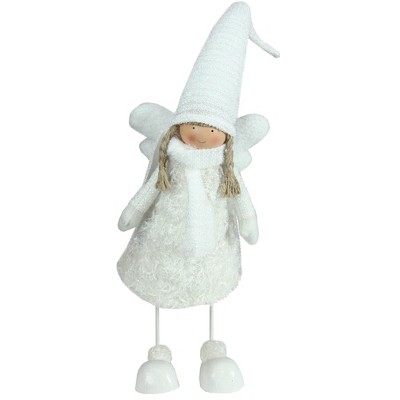 Northlight 26.75" White Bobble Girl Angel Christmas Tabletop Figurine