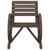 vidaXL Garden Chair Natural wood Solid Fir Wood 22.8 x 22.8 x 30.9 in - Dark Brown Chair - 4 of 4