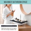 Maplefield Bathroom Foldable Sink Cover - Heat Resistant Silicone Mat & Makeup Mat - Bathroom Space Saver Sink Cover (Black) - 2 of 4